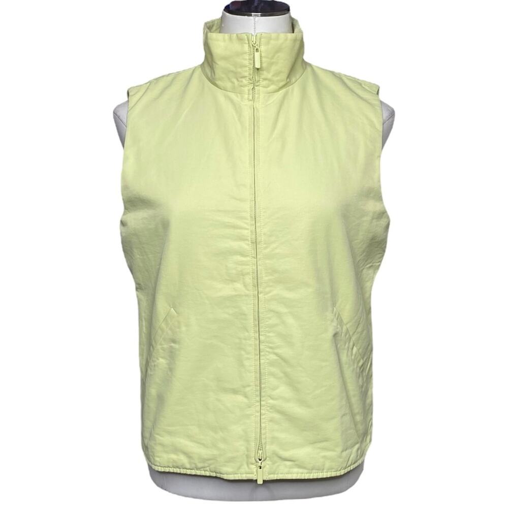 Eileen Fisher Italian Fabric Fleece Lined Zipper Vest size XS